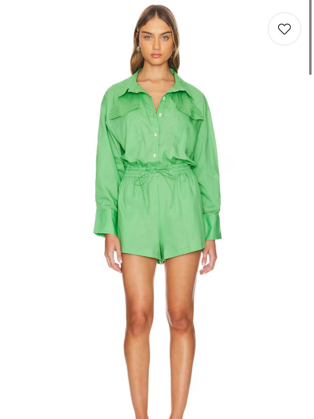 FAITHFULL THE BRAND Isole Playsuit in Apple